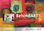Imagebroschüre 2017 - Darstellung von BehindART  - Eine inklusive Kunst-Initiative des PARITÄTISCHEN Hessen zur Förderung von Menschen mit Handicap 