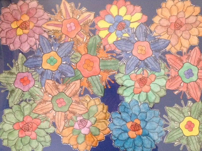 René van der Meer, Blumenmandala, 2017